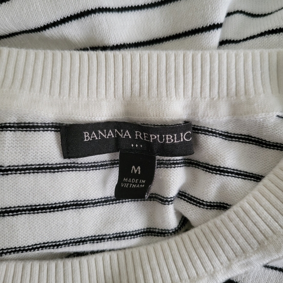 Banana Republic Factory Stripe Sweater Sz M - Picture 5 of 7